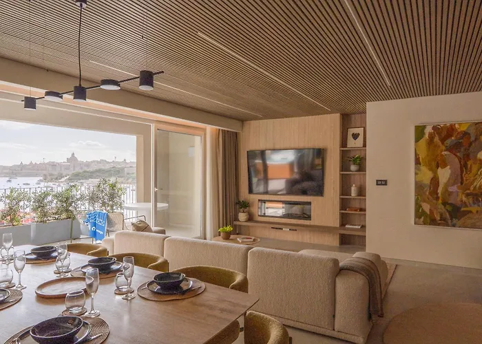 Apartament Azure By Homega - Valletta Views, Hot Tub, Sauna, Ferries